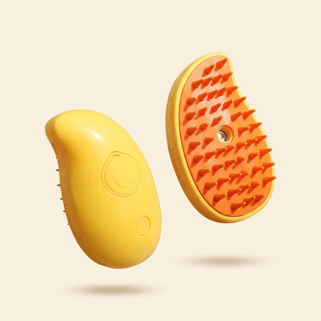 Yellow mango brush on cream